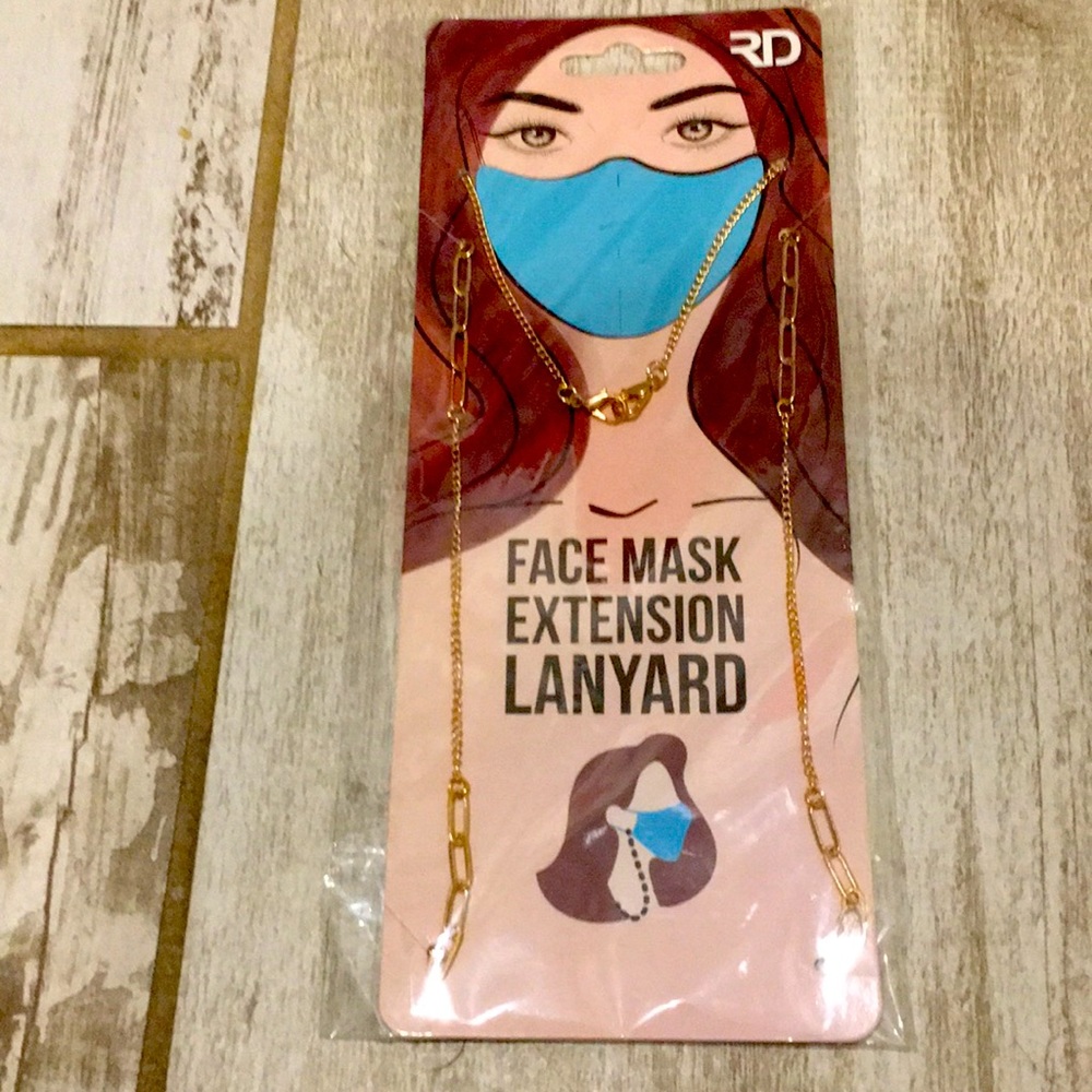Face mask extension lanyard